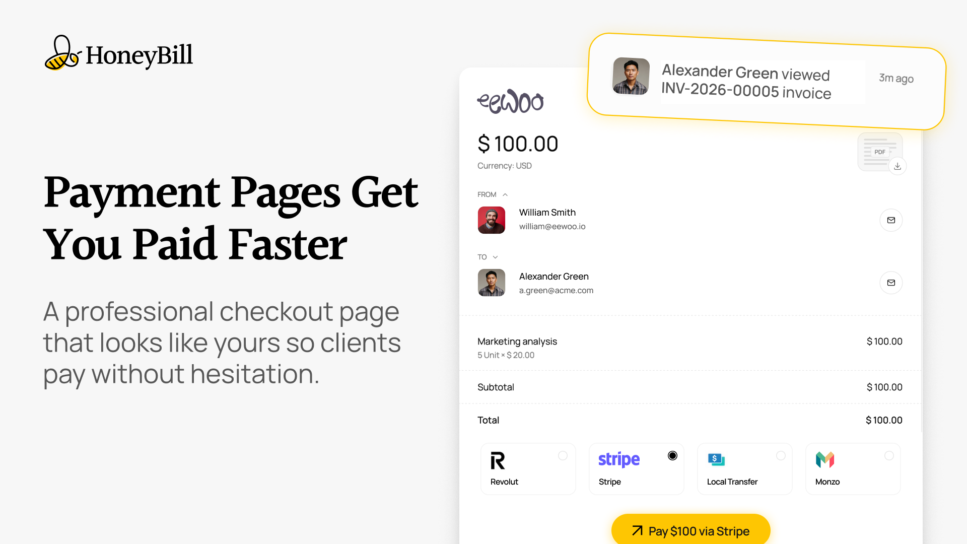 Make it easy for clients to pay you