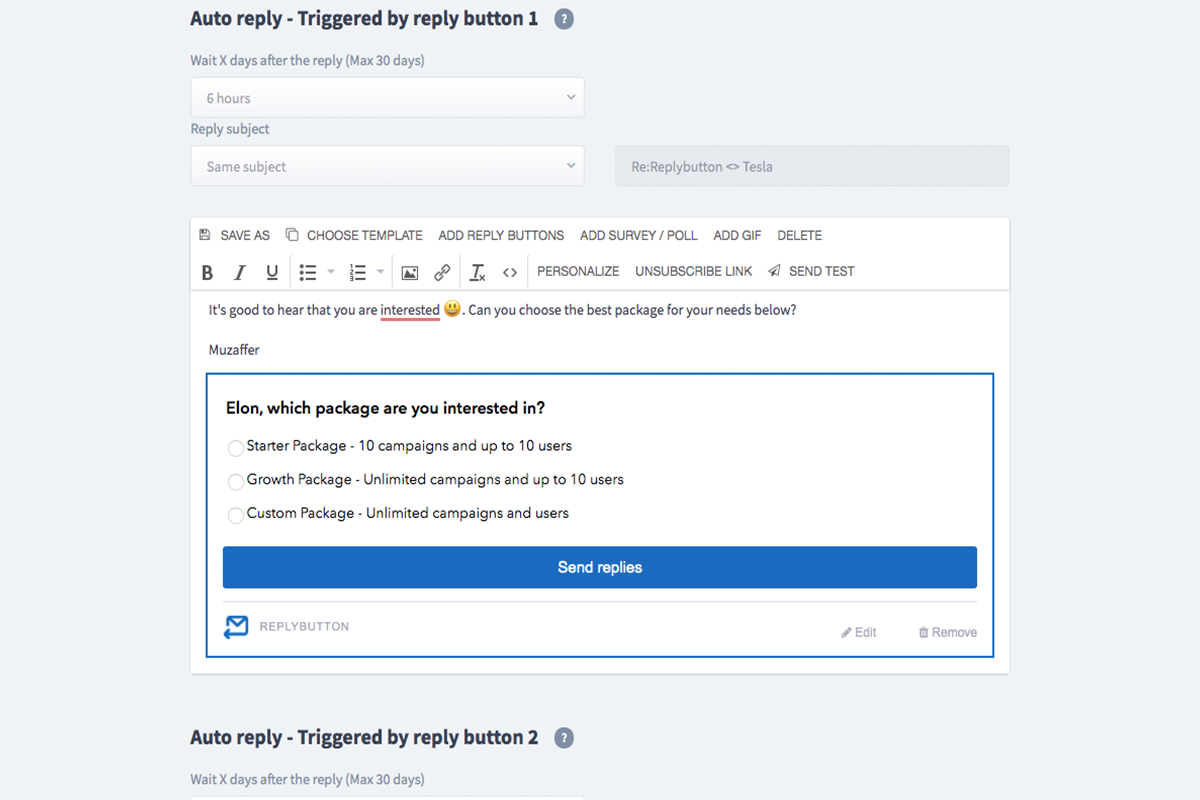 ReplyButton 2 Lifetime Deals Italia ReplyButton - Risposta Personalizzata