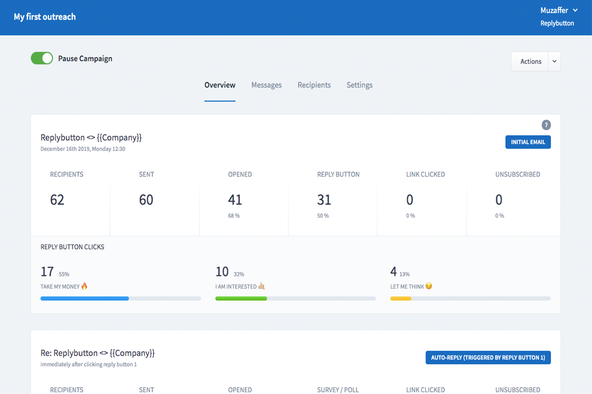 ReplyButton 5 Lifetime Deals Italia ReplyButton Analytics