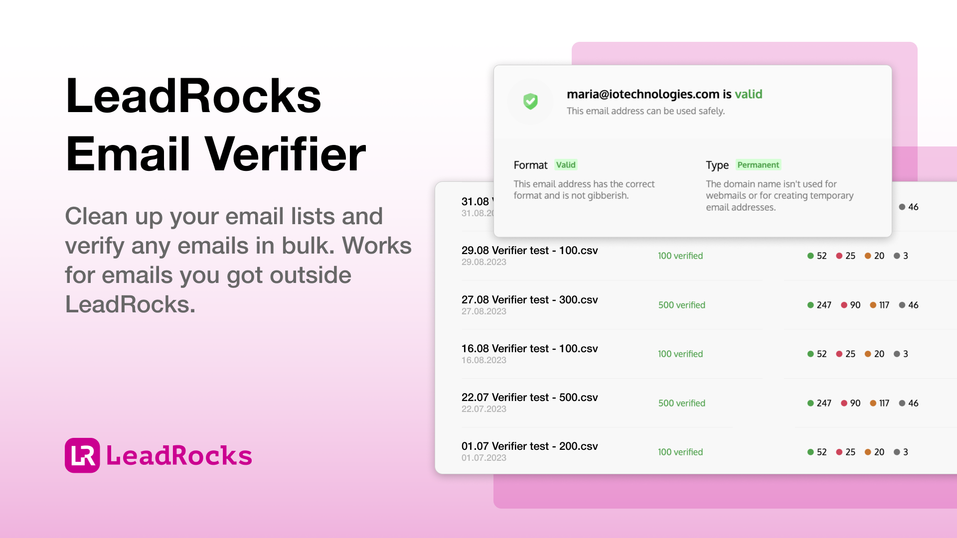 Organize leads into smart lists