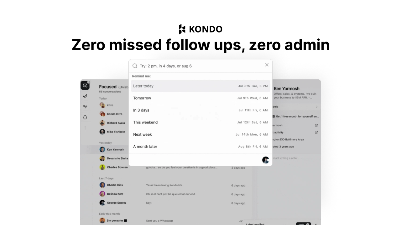 Put follow-ups on autopilot thumbnail