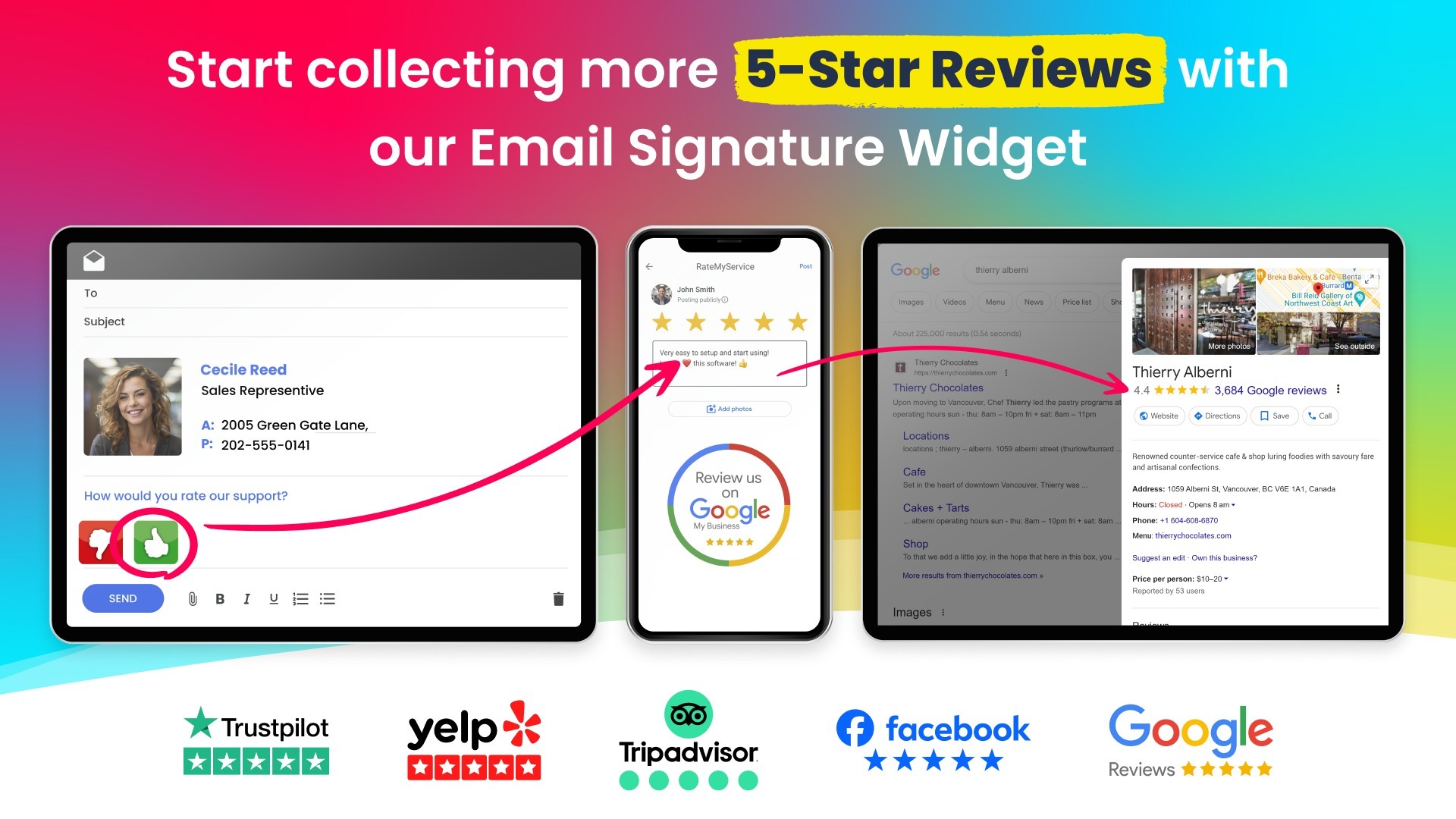 Get more 5-star reviews with every email