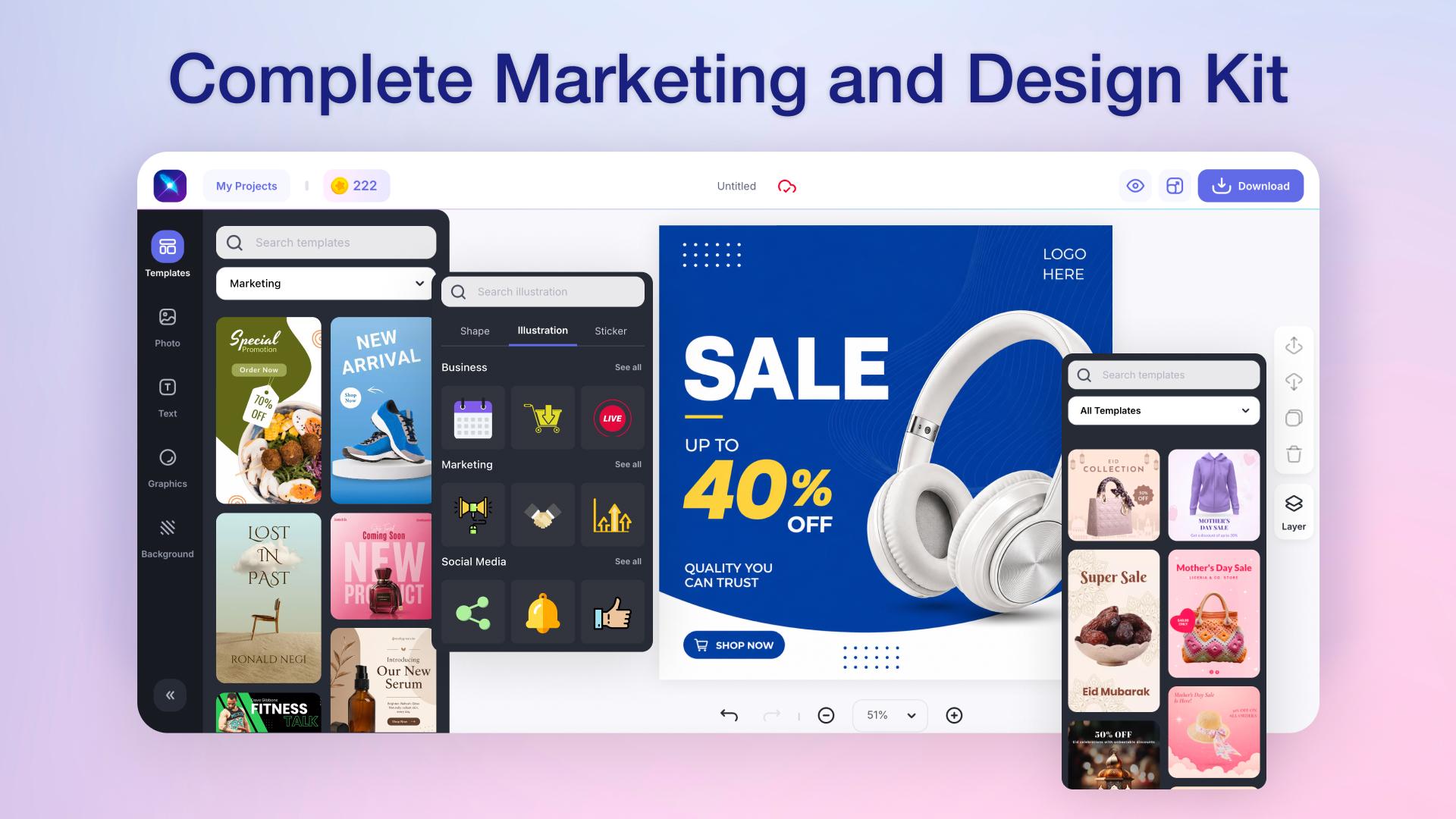Marketing and design kit
