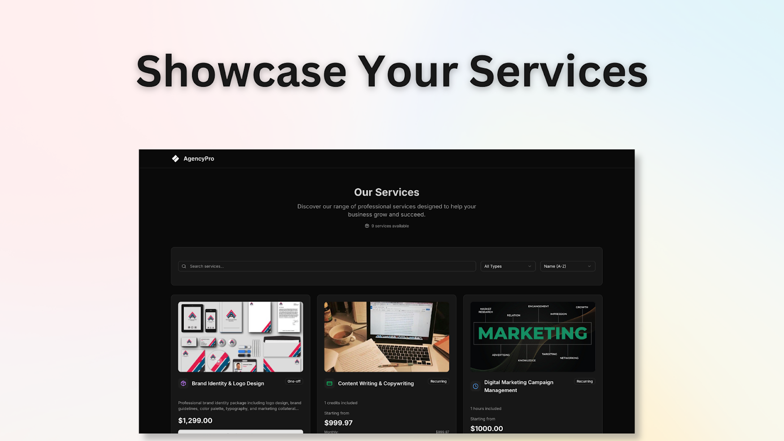 Service shelf