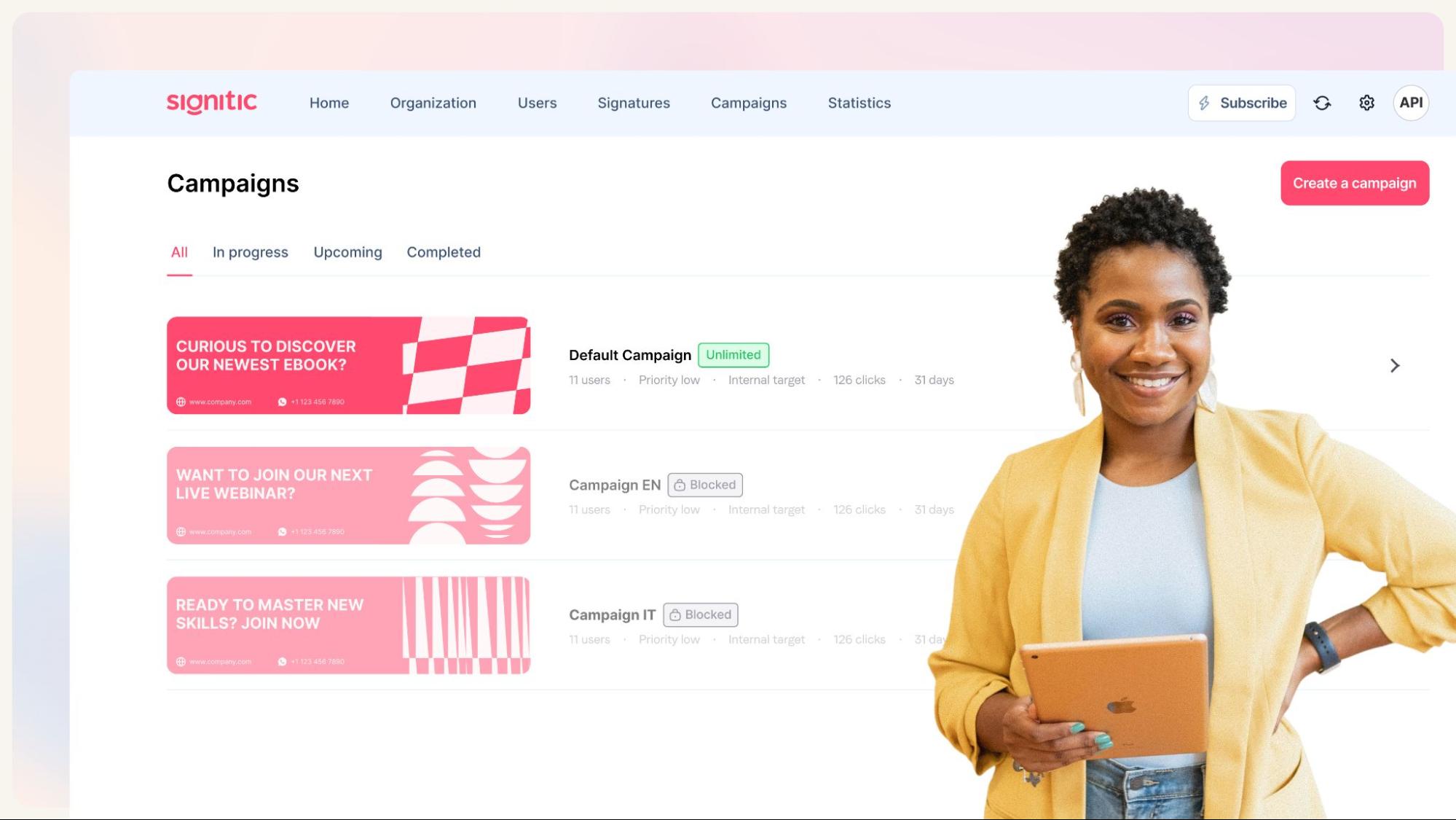 Campaign creation and management