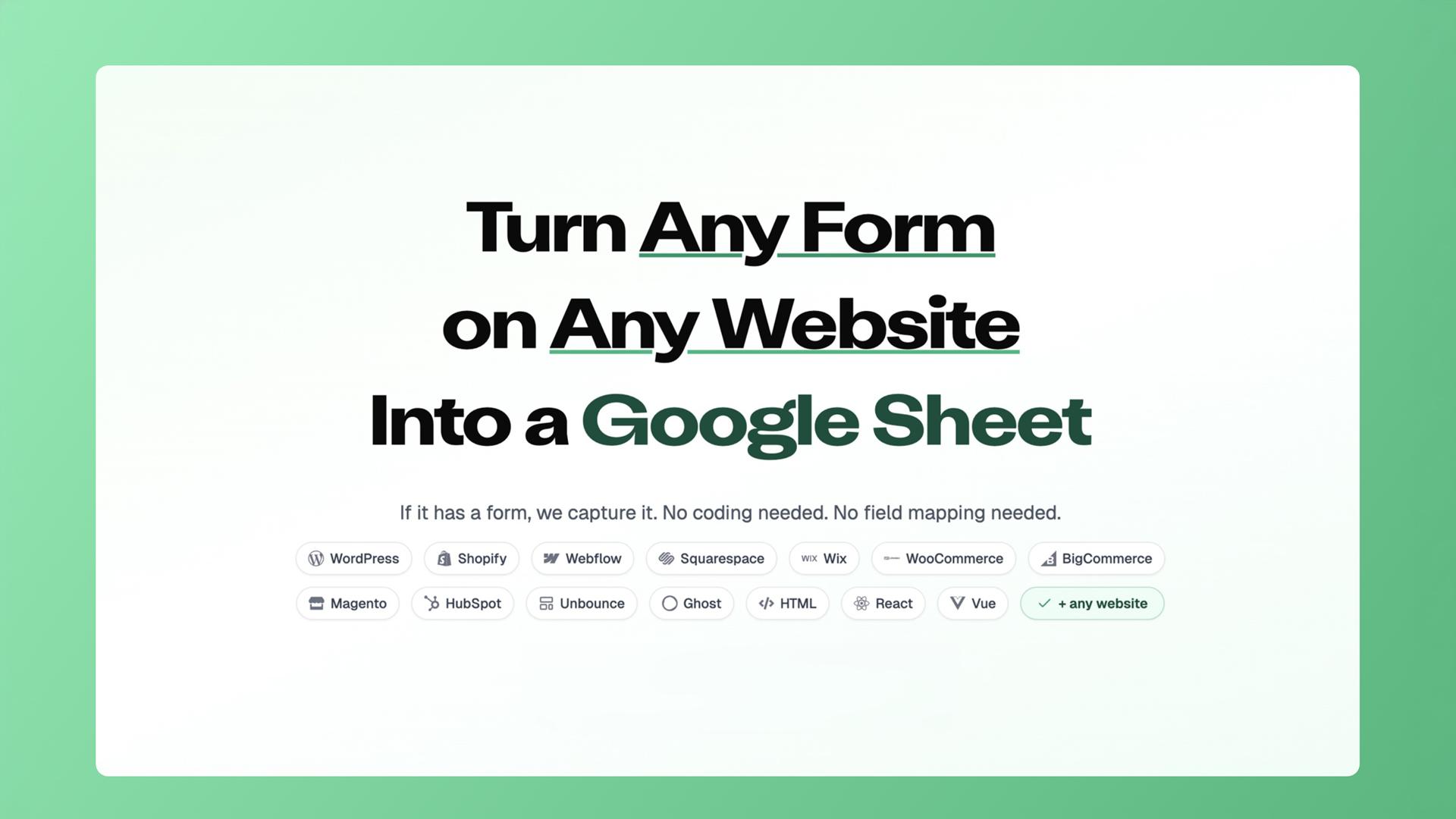 LeadToSheet form sync dashboard
