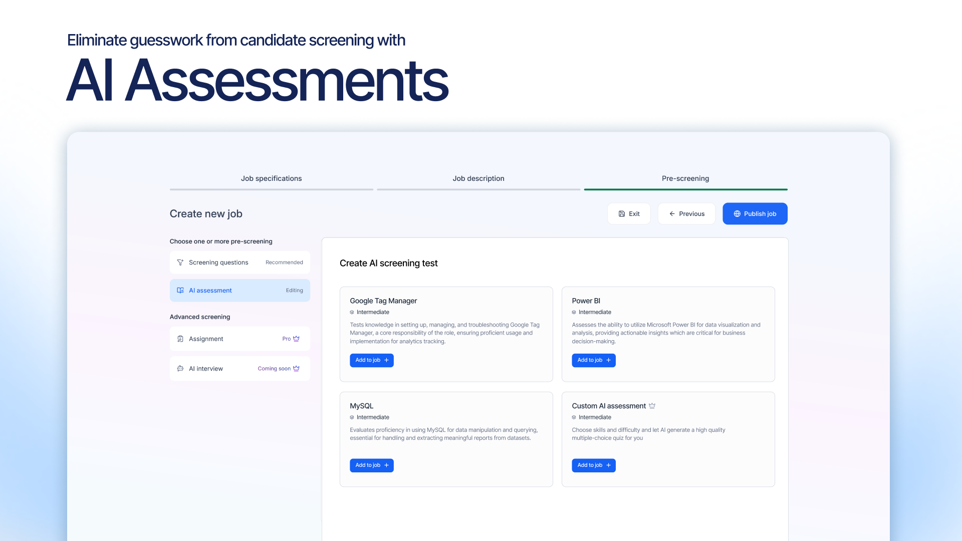 AI assessments