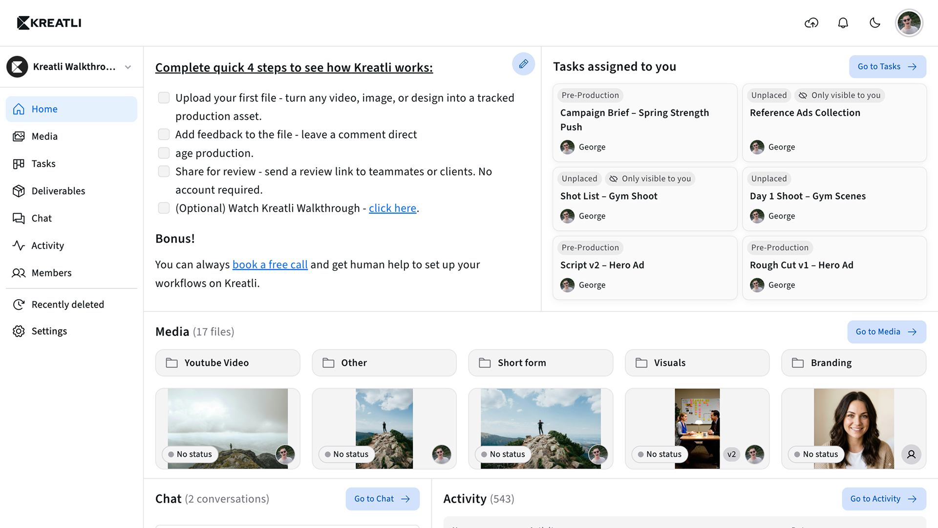 Home dashboard thumbnail