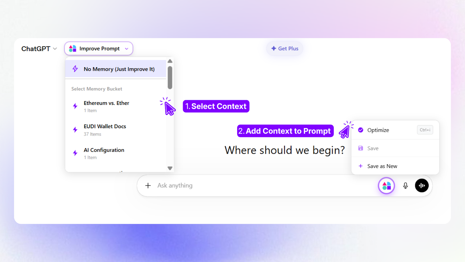 Prompt contexts thumbnail