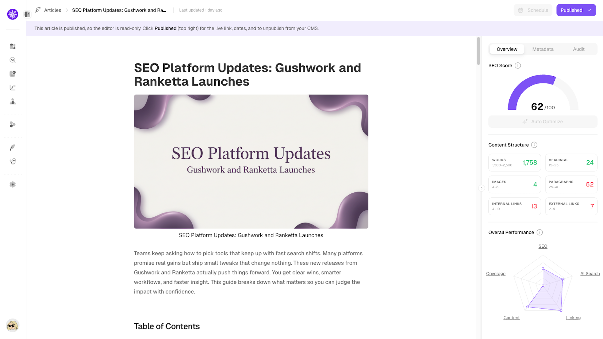 SnowSEO Content Generator
