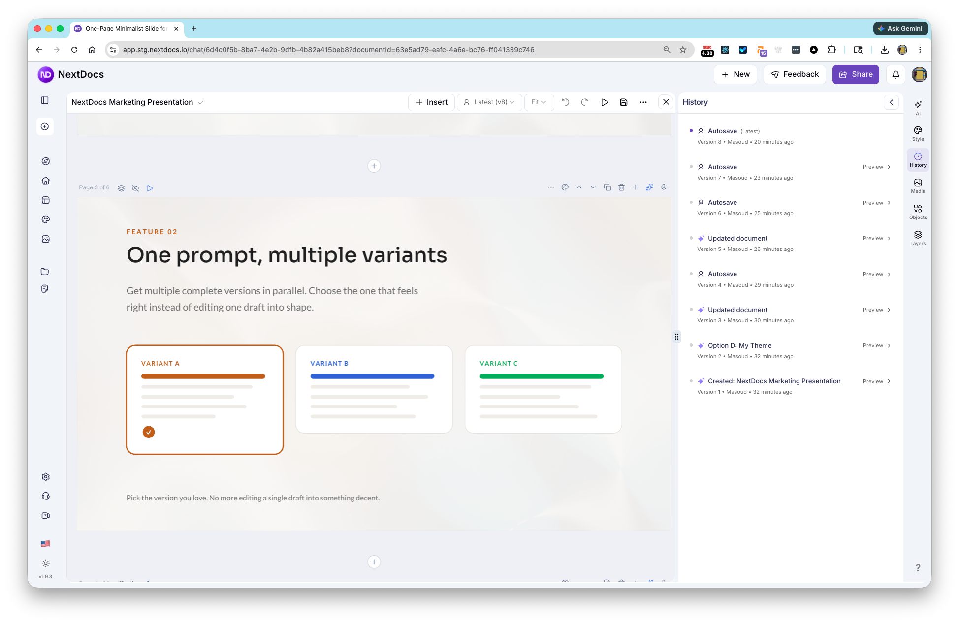 Multiple variants thumbnail