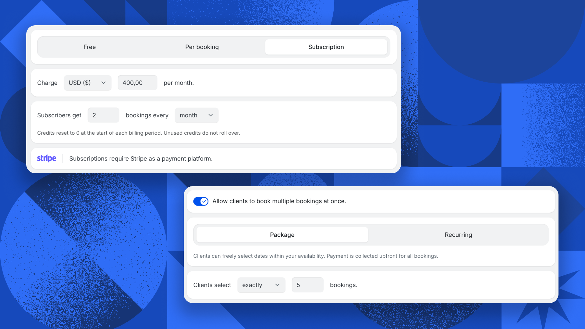 Booking page builder thumbnail