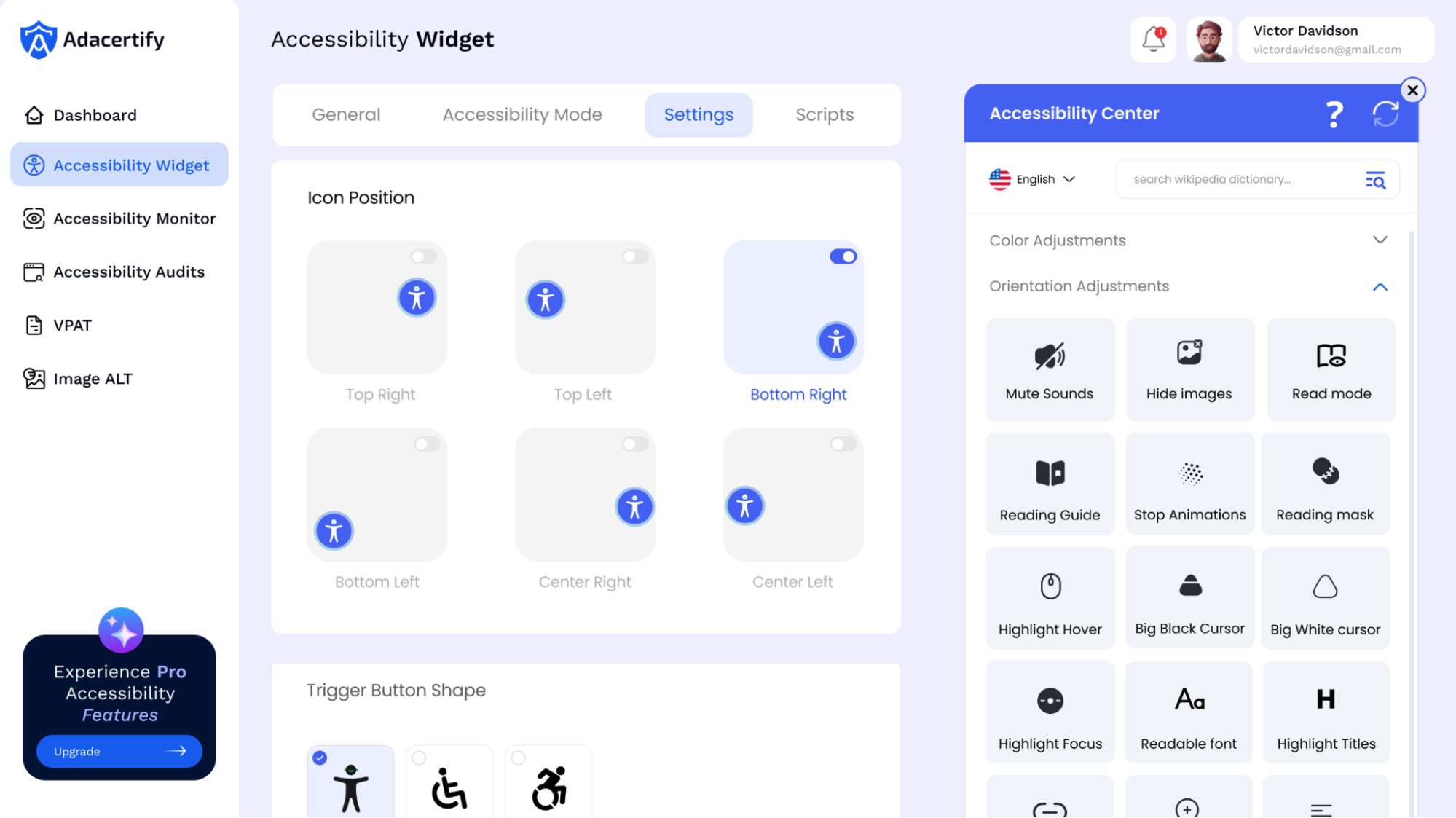 Accessibility Widget