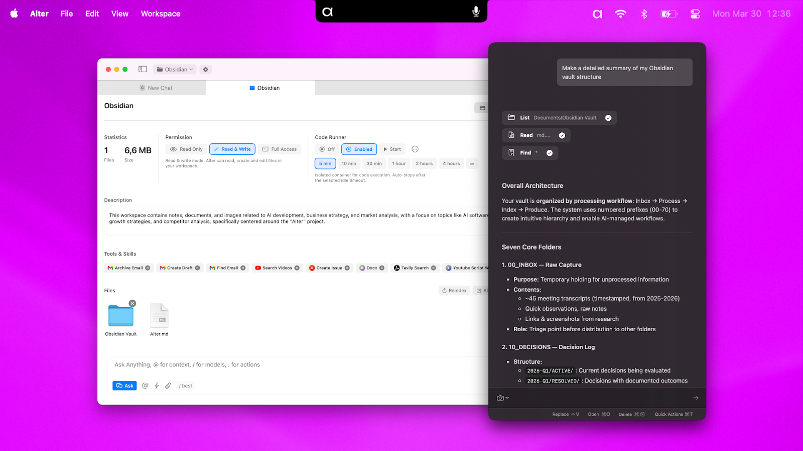 Workspaces and floating windows thumbnail
