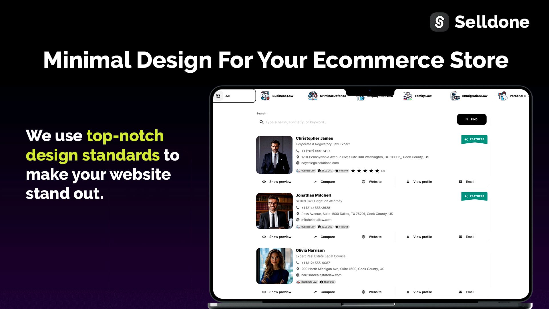 Selldone Interface Dashboard