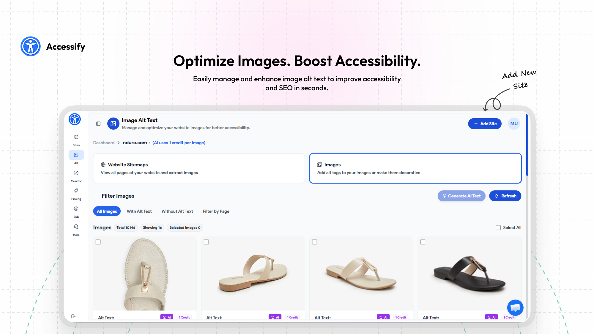 Image optimization and accessability