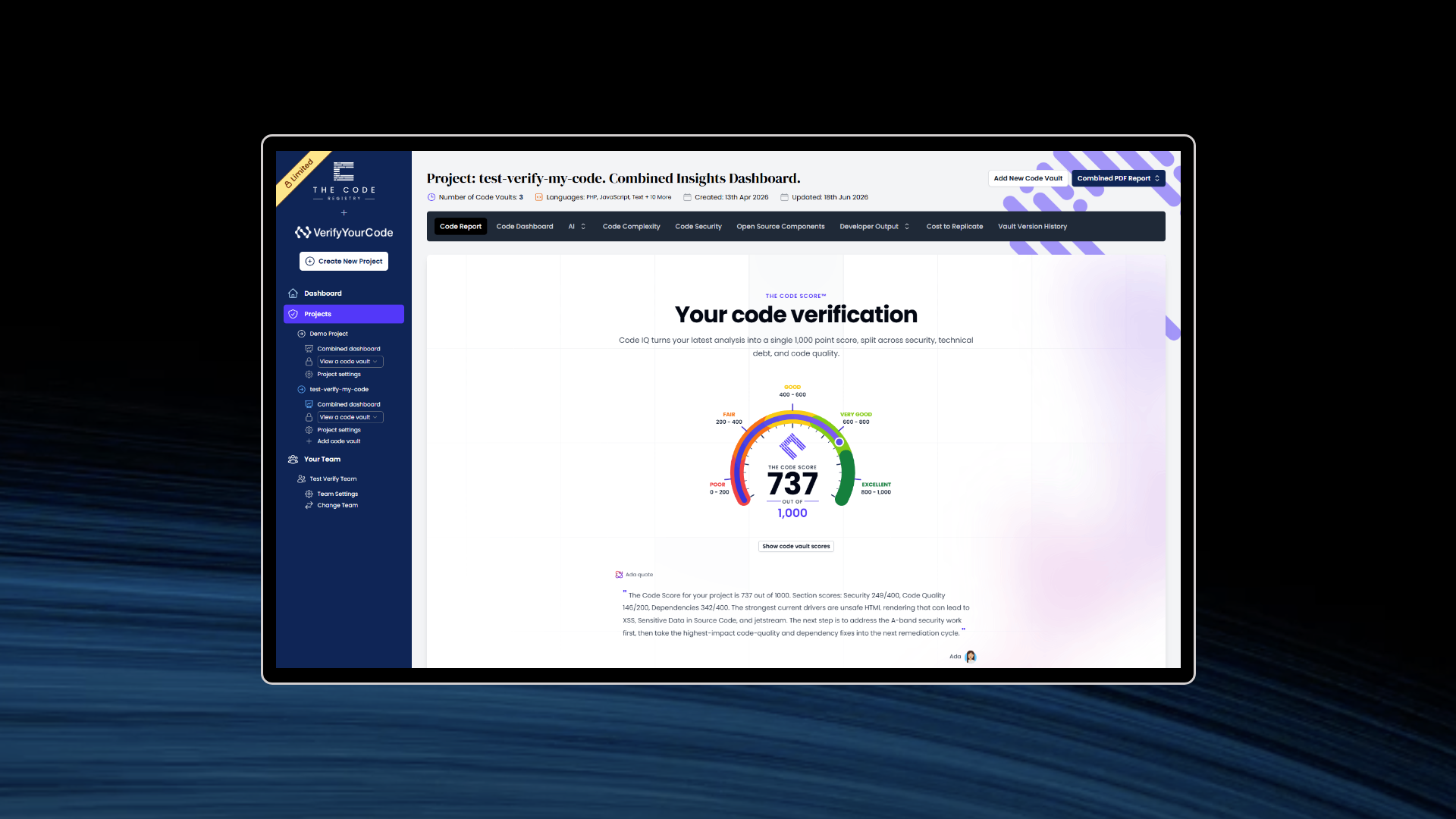 Code verification thumbnail