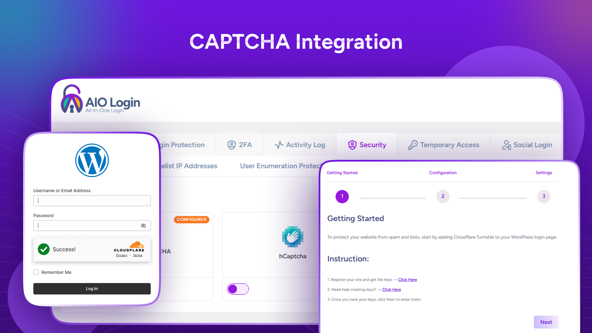 CAPTCHA integration