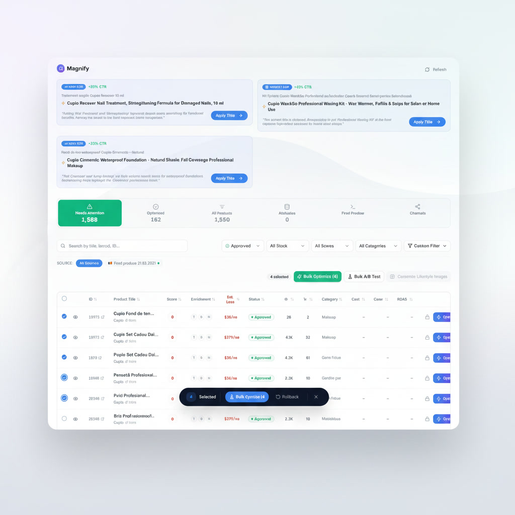 Bulk optimize thumbnail