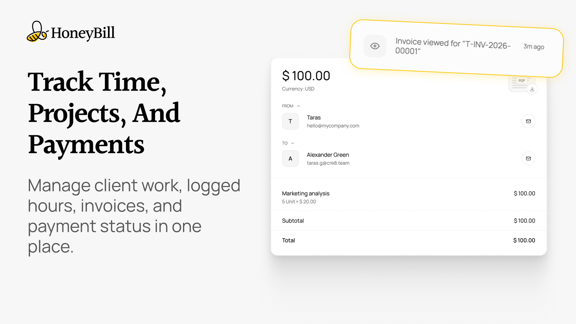 Invoice tracking