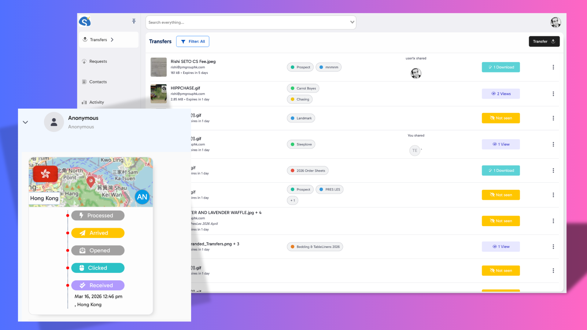 Organize incoming file requests without inbox chaos
