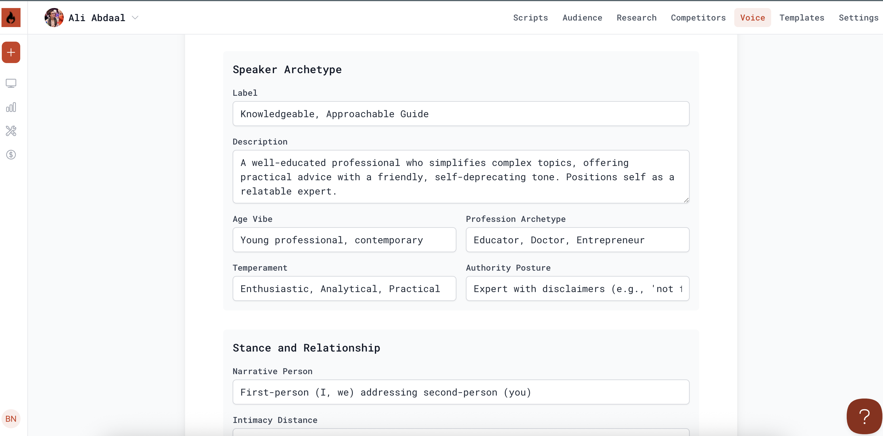 Speaker archetype thumbnail