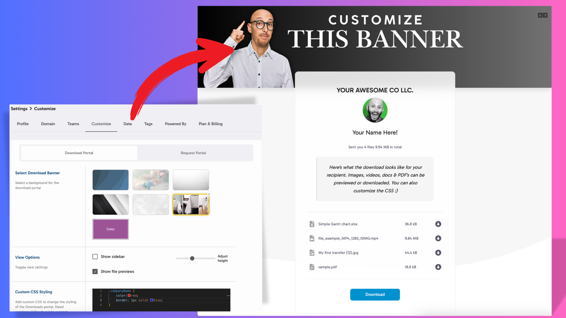 White-labeling thumbnail