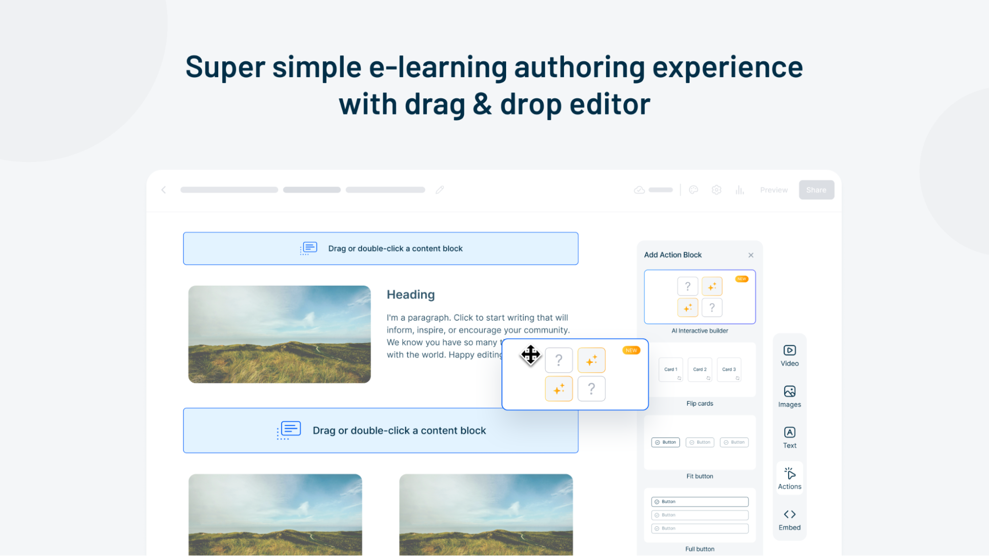 Drag-and-drop functionality thumbnail