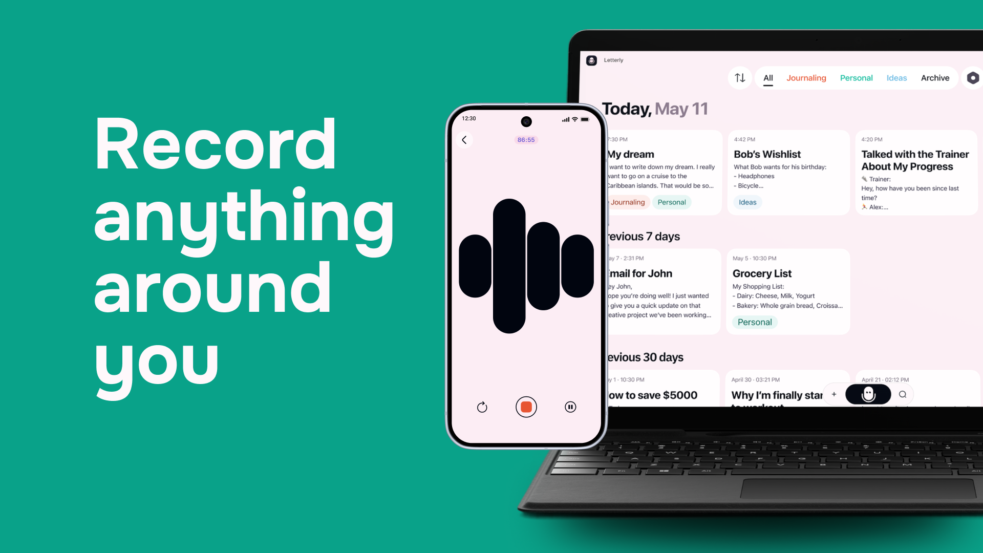 Speech-to-text emails and texts