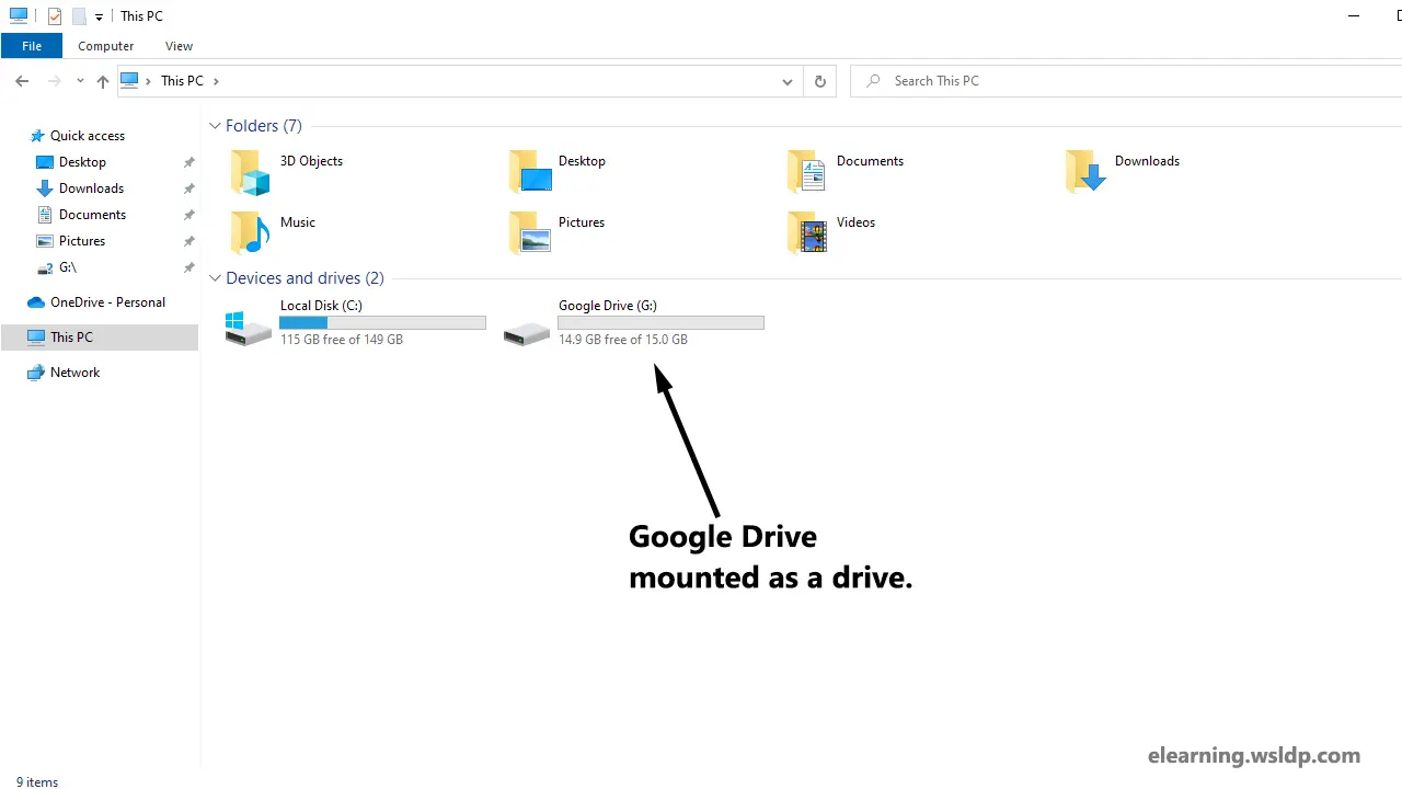 Google Drive for desktop / G-Drive - Install, Accessing files & Backing Up  Files – PALCS HelpDesk