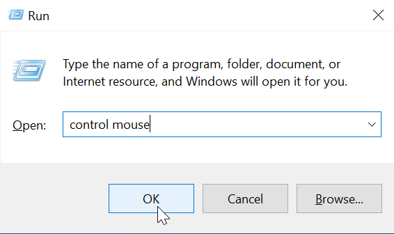 control mouse