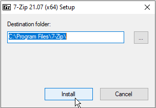 install 7-Zip on Windows