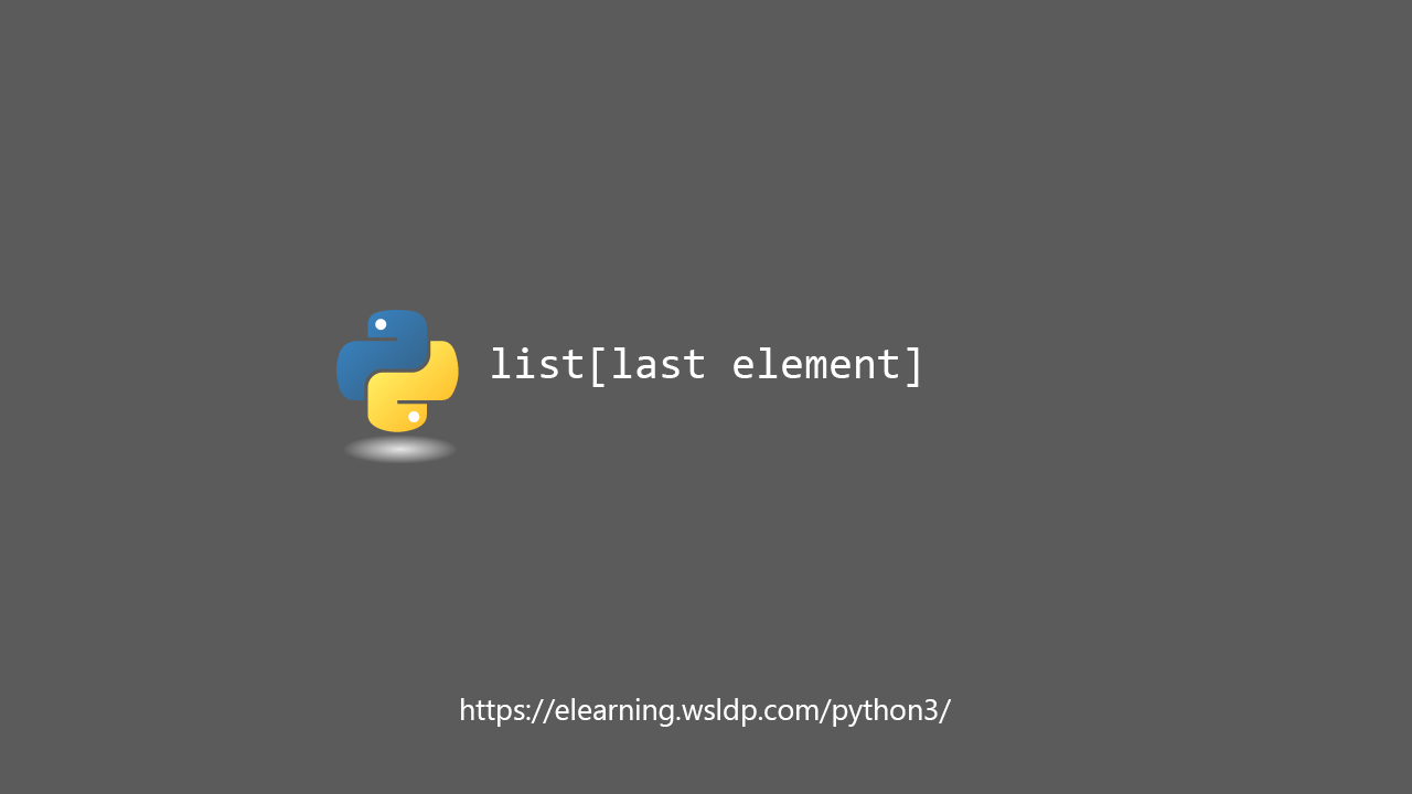 python get last element of list