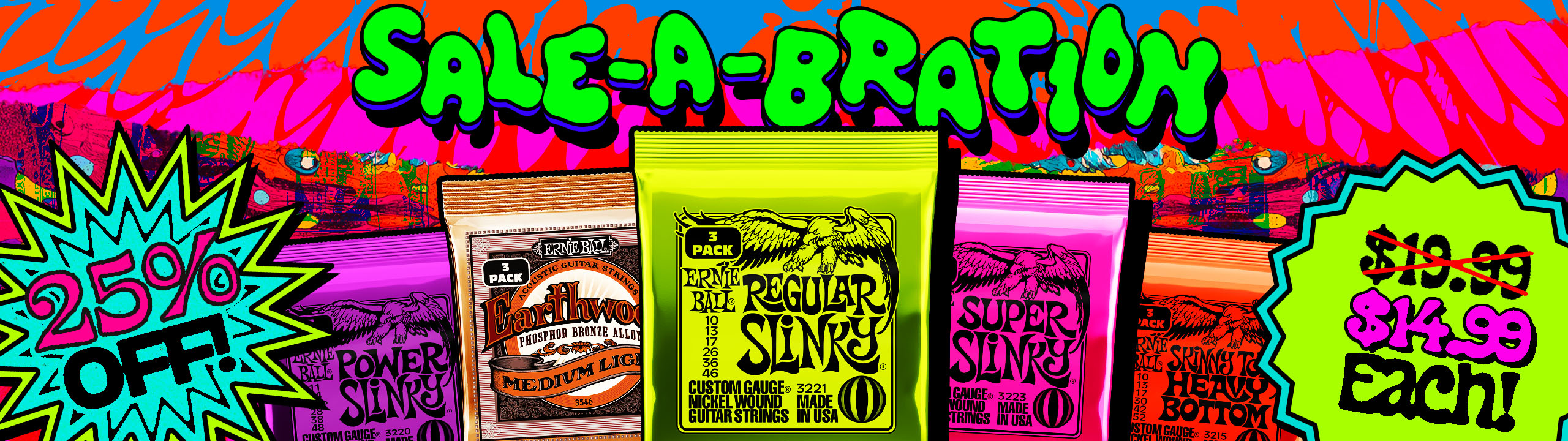 Ernie Ball Sale-A-Bration