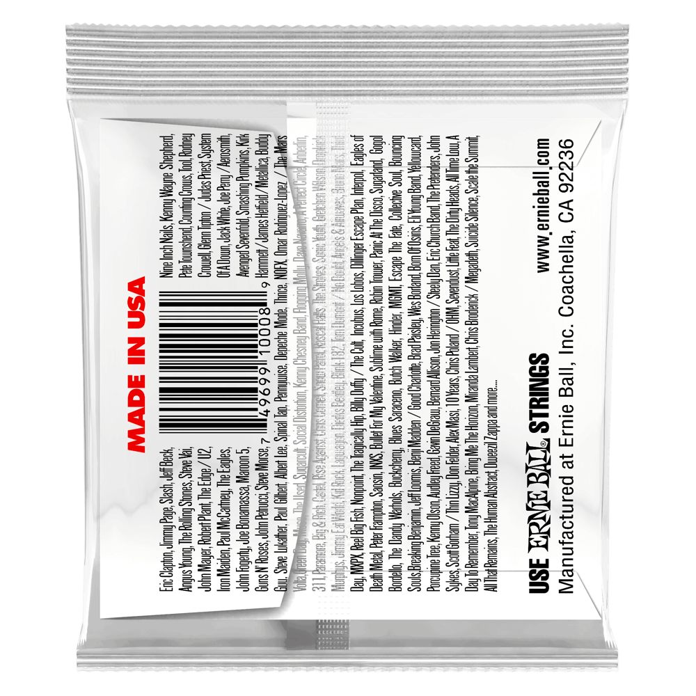 .008 Plain Steel Electric or Acoustic Guitar Strings 6 Pack Back