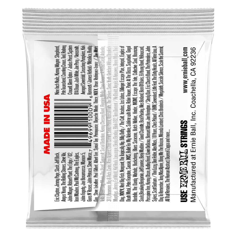 .009 Plain Steel Electric or Acoustic Guitar Strings 6 Pack Back