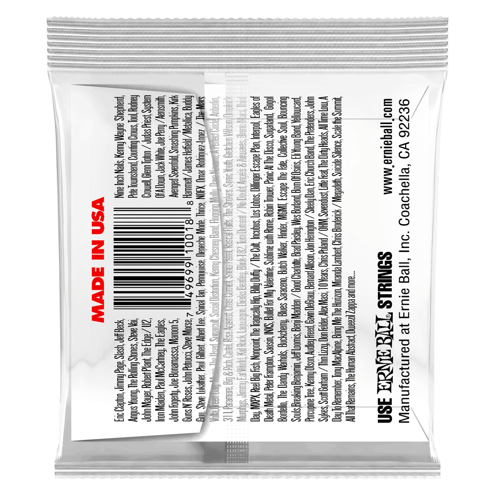 .018 Plain Steel Electric or Acoustic Guitar Strings 6 Pack Back