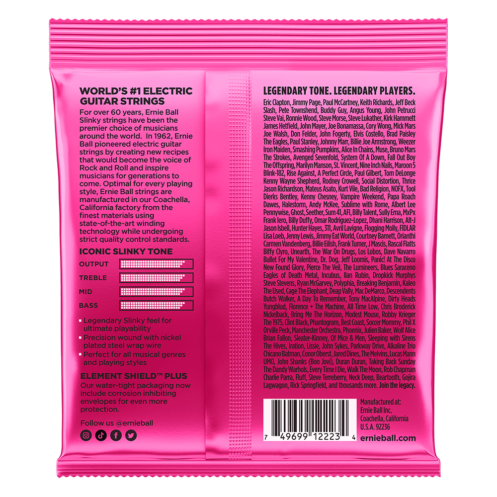 Super Slinky Nickel Wound Electric Guitar Strings 9-42 Gauge Back