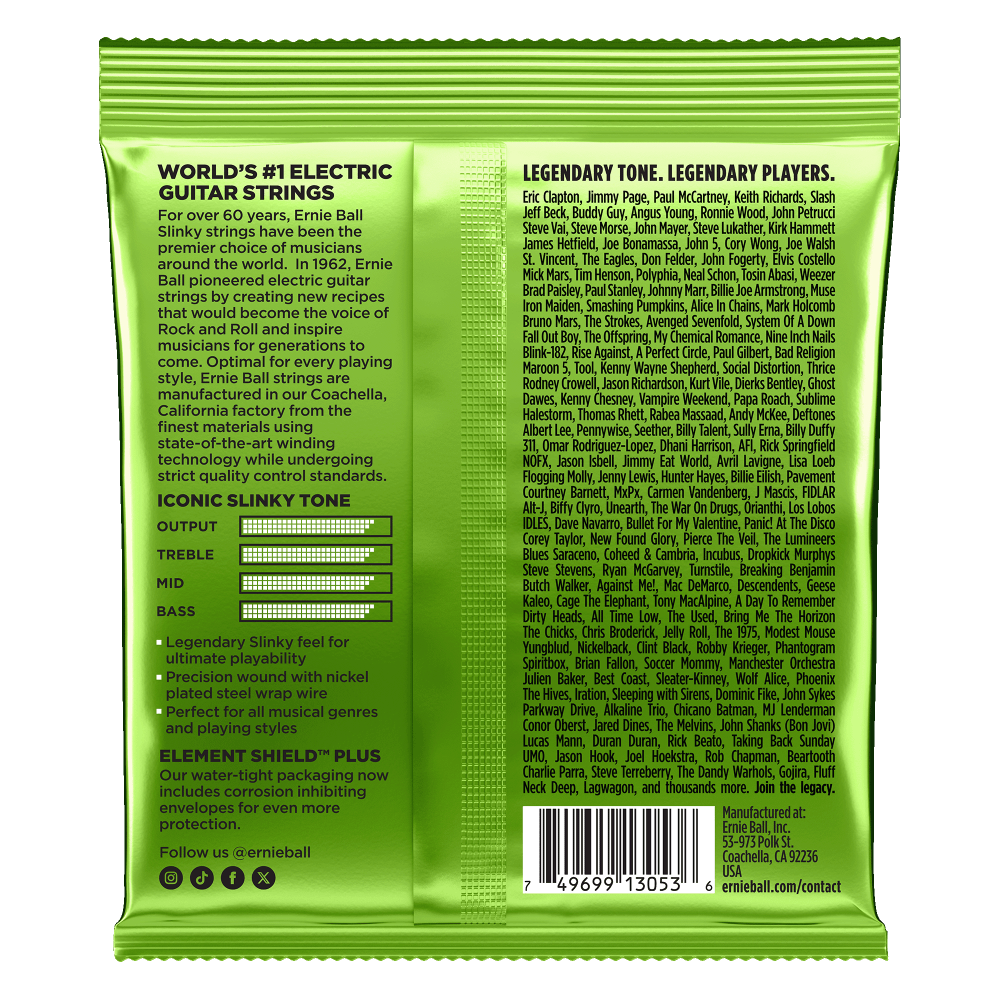 Titan Slinky Nickel Wound Electric Guitar Strings 11-56 Gauge Back