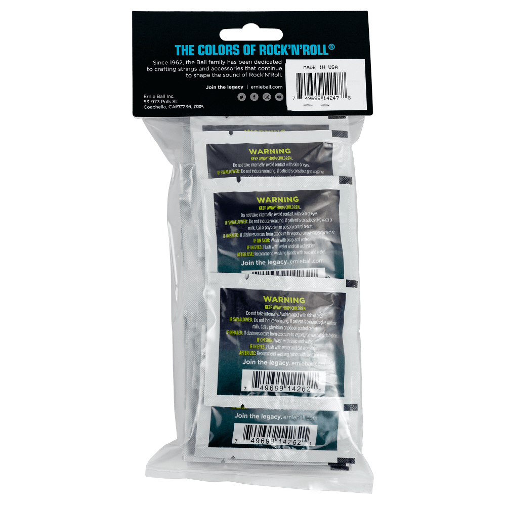 Paquet de 20 Lingettes pour manche de guitare  Back