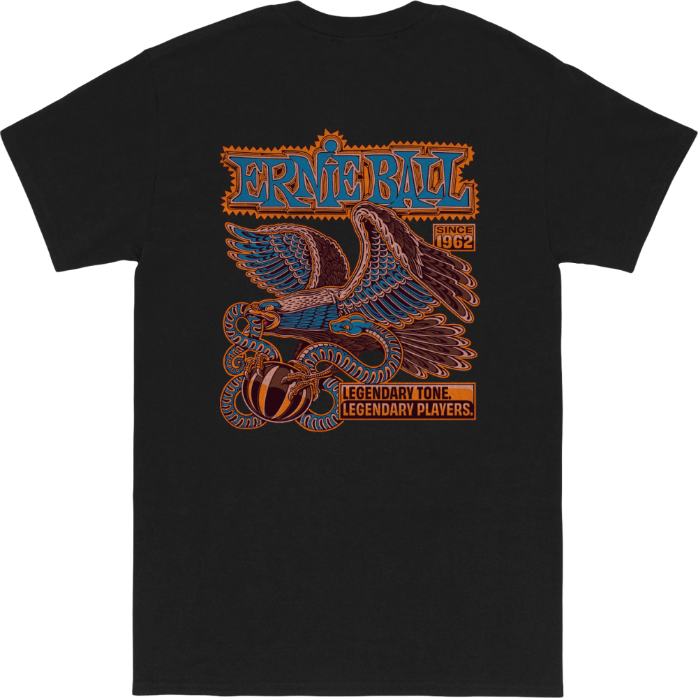 Ernie Ball Eagle and Snake T-Shirt Small Back