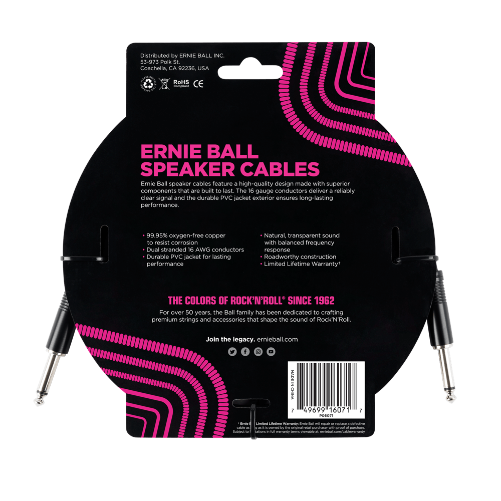 Cavo Speaker connettore dritto / dritto - 0,91m Back