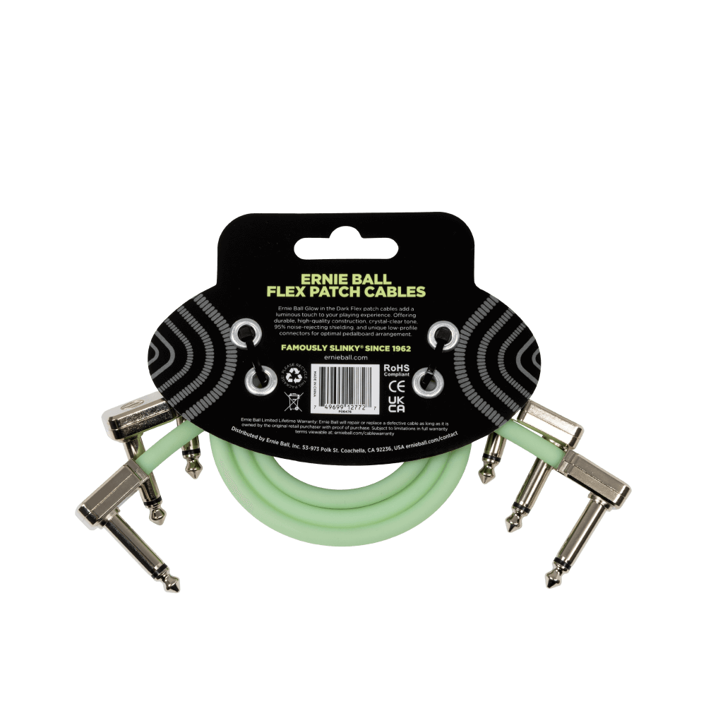 Flex Patch Cable 12in - Glow in Dark - 3 Pack Back