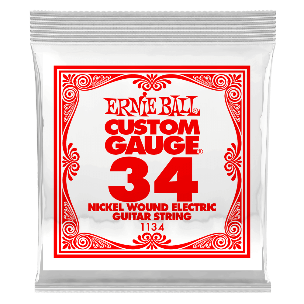 .034 Nickel Corde Filée pour Guitare électrique au détail Front