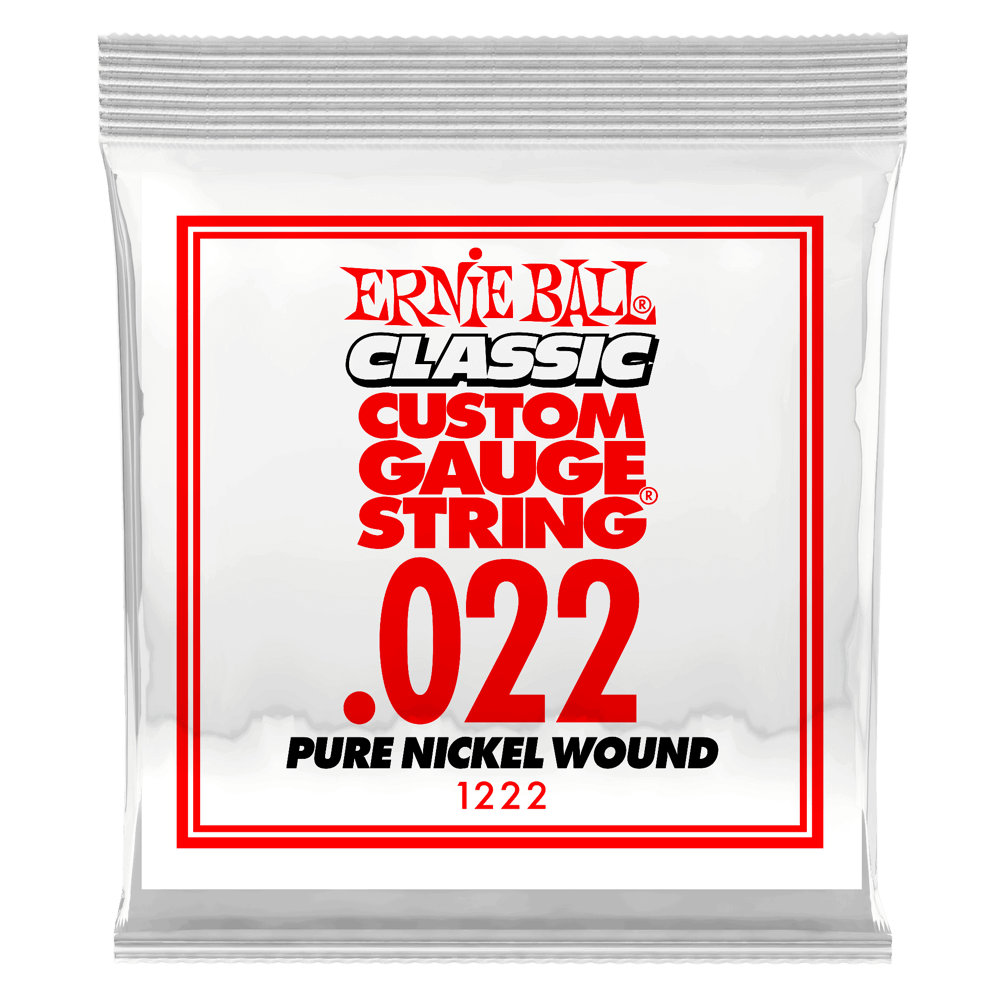 .022 Classic Pure Nickel Wound Electric Guitar Strings 6 Pack Front