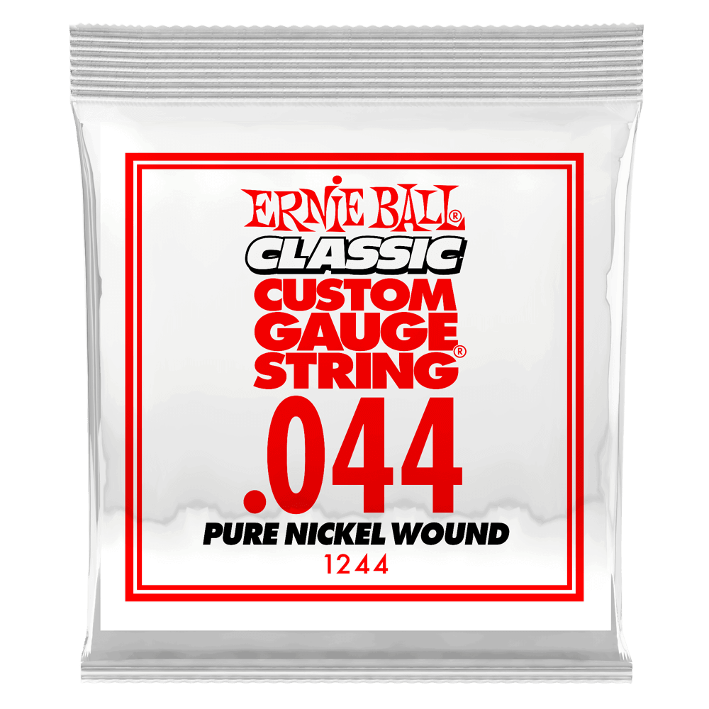 .044 Classic Pure Nickel Wound Electric Guitar Strings 6 Pack Front
