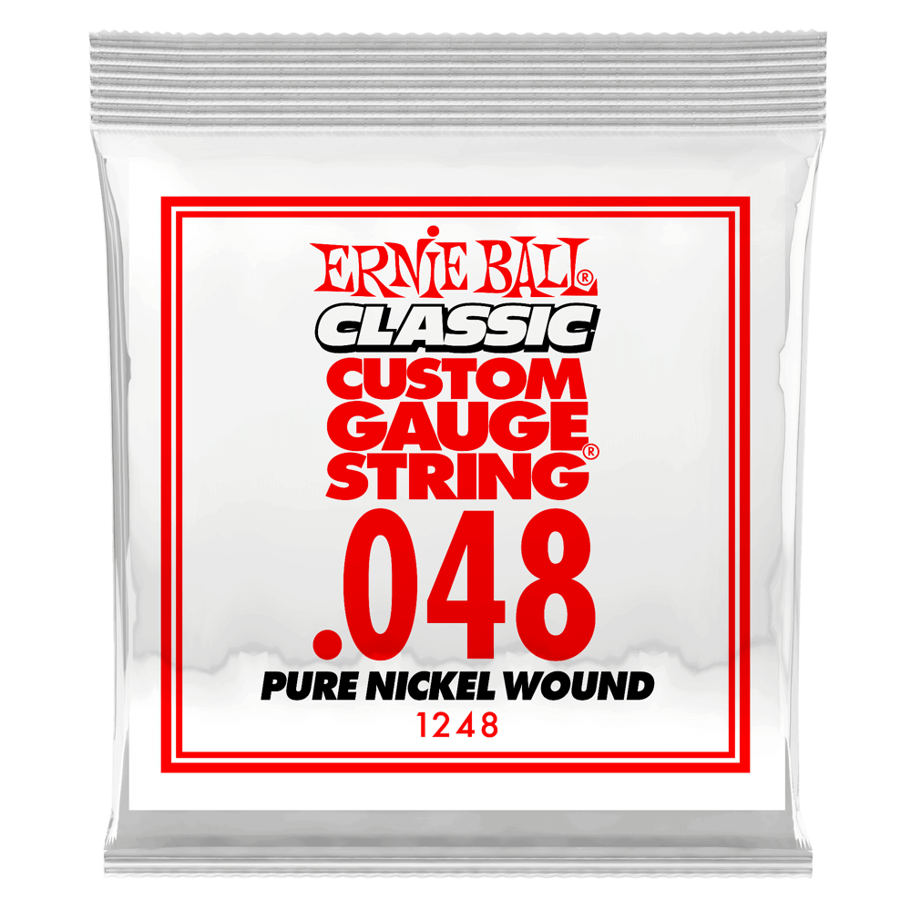 .048 Classic Pure Nickel Wound Electric Guitar Strings 6 Pack Front
