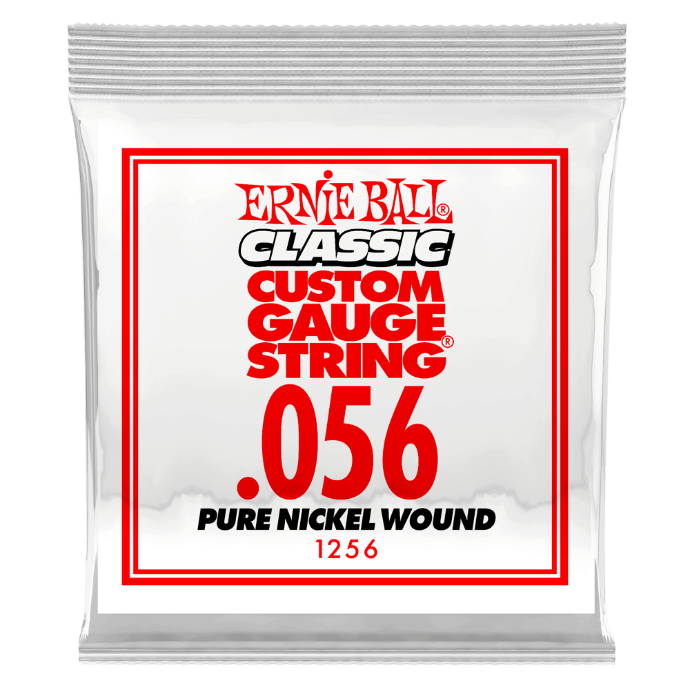.056 Classic Pure Nickel Wound Electric Guitar Strings 6 Pack Front