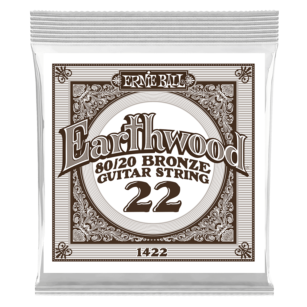 .022 Earthwood 80/20 Bronze Akustik-Gitarrensaite 6er Pack Front