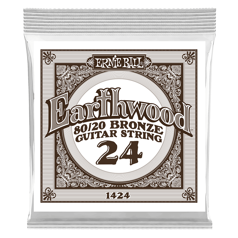 .024 Earthwood 80/20 Bronze Akustik-Gitarrensaite 6er Pack Front